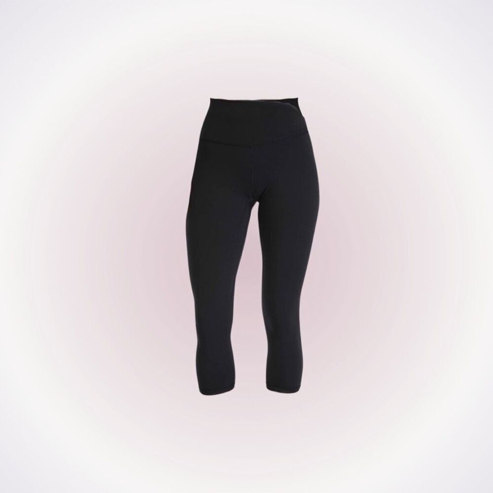 YUNOGA Women’s Ultra Soft High Waist Seamless Yoga Capri Leggings | Sz S